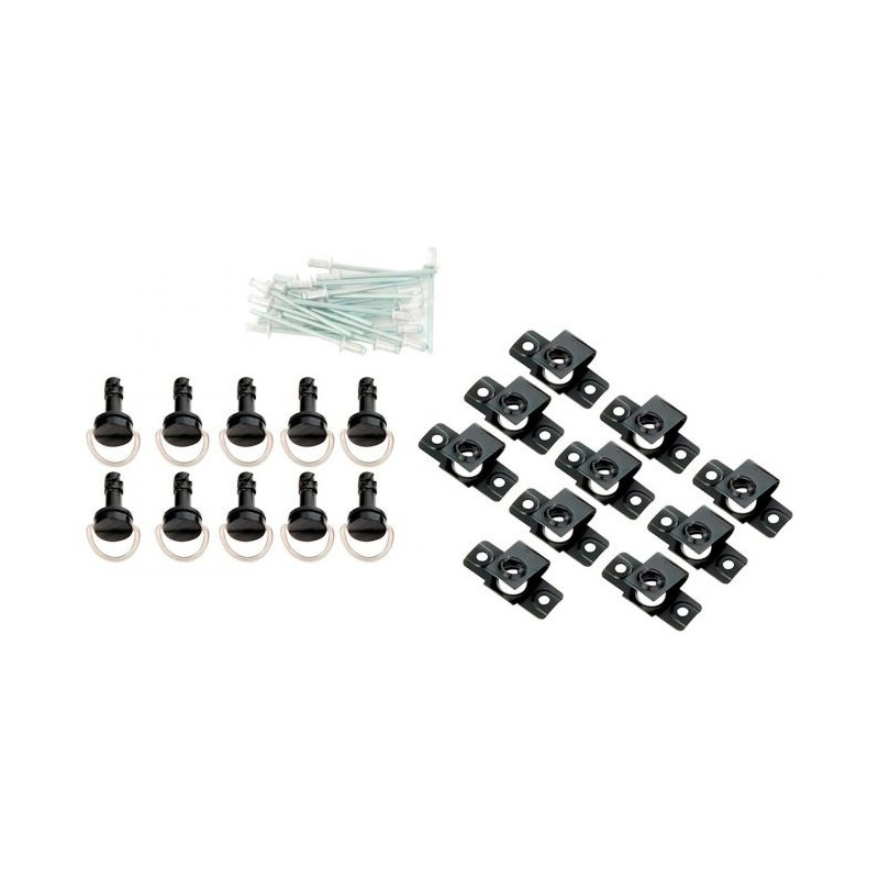 Bike-It Quick Release Sluiting Schroefbevestiging (10 stuks) - Zwart