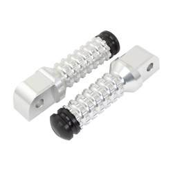 Biketek Voetsteunen + Slider Passagier YA12R | Zilver | Yamaha FZ/YZF