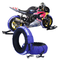 Biketek Motorbanden Warmers (200 achterzijde) | Blauw
