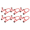 Biketek Paddockstand Series 3 Achterzijde 6 stuks | Rood