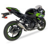 IXRace Uitlaat MK2 Series | Zilver | Kawasaki Ninja 400/500 & Ninja 7 450 Hybrid & Z400/Z500 & Z7 450 Hybrid