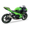 IXRace Uitlaat MK2 Series | Zilver | Kawasaki Ninja 400/500 & Ninja 7 450 Hybrid & Z400/Z500 & Z7 450 Hybrid