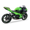 IXRace Uitlaat MK2 Series | Zwart | Kawasaki Ninja 400/500 & Ninja 7 450 Hybrid & Z400/Z500 & Z7 450 Hybrid