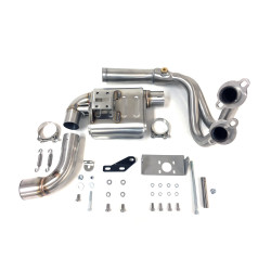 IXRace Uitlaatsysteem MK2 Series | Zilver | Kawasaki Ninja 650 & Z650