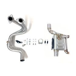 IXRace Uitlaatsysteem MK2 Series | Zilver | Kawasaki Ninja 650 & Z650(+RS)