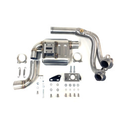 IXRace Uitlaatsysteem MK2 Series | Zilver | Kawasaki ER-6 & Versys 650