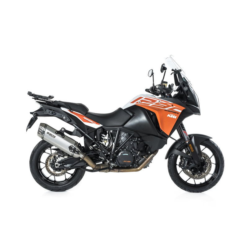 BOS Uitlaat Desert Fox | Zilver | KTM 1090 Adventure & 1290 Super Adventure