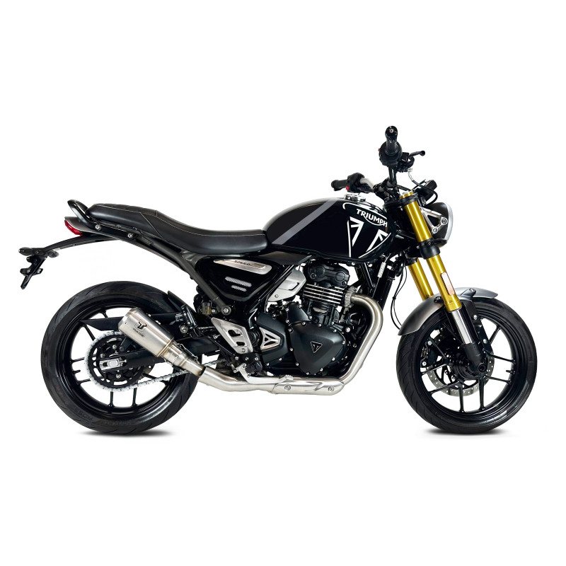 IXRace Uitlaat MK2 Series | Zilver | Triumph Scrambler 400 X & Speed 400
