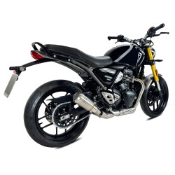 IXRace Uitlaat MK2 Series | Zilver | Triumph Scrambler 400 X & Speed 400