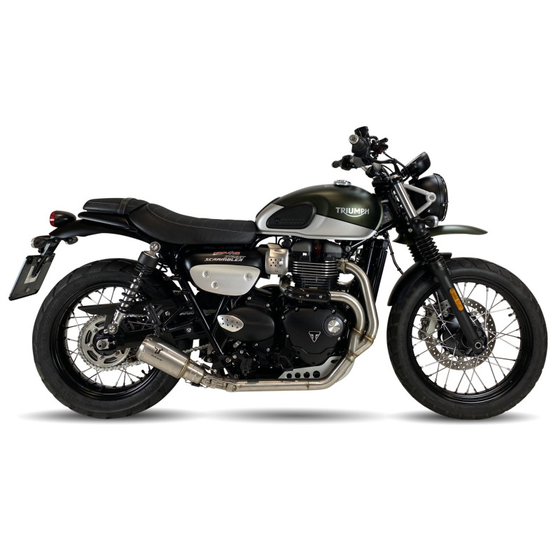 IXRace Uitlaatsysteem MK2 Series | Zilver | Triumph Scrambler 900