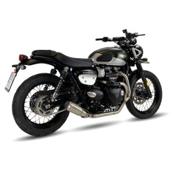 IXRace Uitlaatsysteem MK2 Series | Zilver | Triumph Scrambler 900