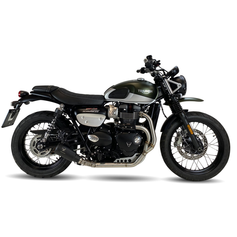IXRace Uitlaatsysteem MK2 Series | Zwart | Triumph Scrambler 900