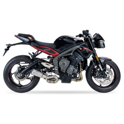 IXRace Uitlaat MK2 Series | Zilver | Triumph Street Triple 765