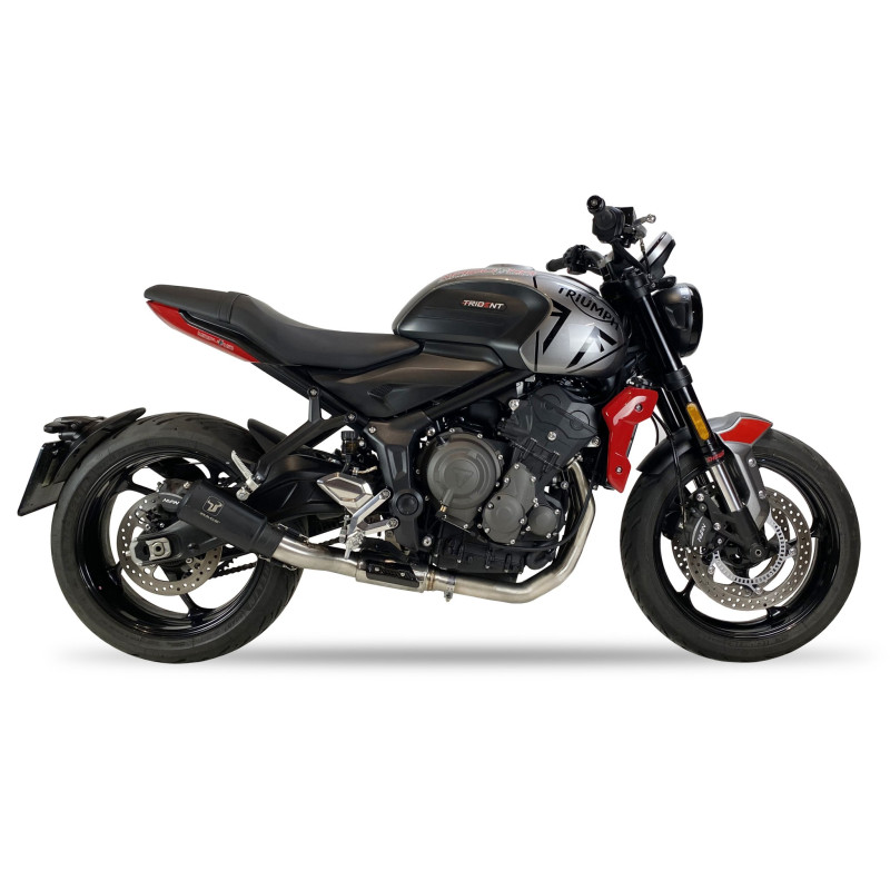 IXRace Uitlaatsysteem MK2 Series | Zwart | Triumph Trident 660