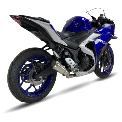 IXRace Uitlaatsysteem MK2 Series | Zilver | Yamaha YZF R3