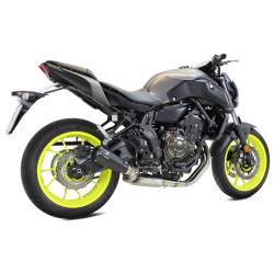 IXRace Uitlaatsysteem MK2 Series | Zwart | Yamaha MT-07