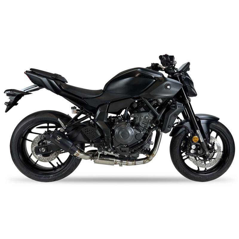 IXRace Uitlaatsysteem MK2 Series | Zwart | Yamaha MT-07