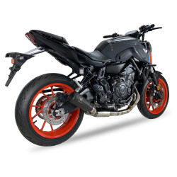 IXRace Uitlaatsysteem MK2 Series | Zwart | Yamaha MT-07