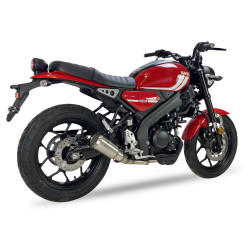 IXRace Uitlaatsysteem MK2 Series | Zilver | Yamaha XSR125 & YZF R125