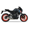 IXRace Uitlaatsysteem MK2 Series | Zilver | Yamaha XSR125 & YZF R125