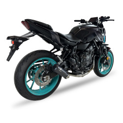 IXRace Uitlaatsysteem MK2 | Zwart | Yamaha MT-07