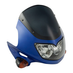 Bike-It Koplamp met Kuip / Knipperlichten Raptor - Blauw