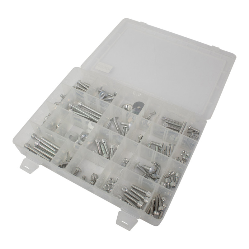 Bike-It Bouten/ Materialen Assorti Box - Chrome