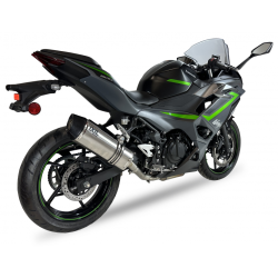 IXIL Uitlaat Hexoval Xtrem EVO SOVE | Zilver | Kawasaki Ninja 400/500 & Z400/Z500
