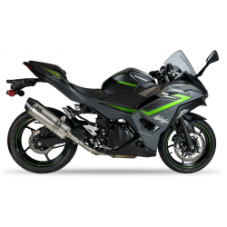 IXIL Uitlaat Hexoval Xtrem EVO SOVE | Zilver | Kawasaki Ninja 400/500 & Z400/Z500