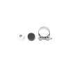 IXIL Uitlaat links Ironhead Conical OVC11SS | Zilver | Triumph Bonneville 865 T100