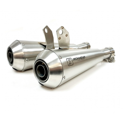 IXIL Uitlaat rechts Ironhead Conical OVC11SS | Zilver | Triumph Bonneville 865 T100