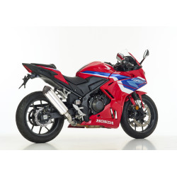 Shark Uitlaat DSX-5 | Zwart/Zilver | Honda CB500 Hornet & CBR500R/NX500