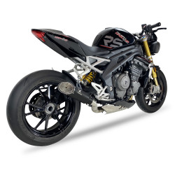 IXRace Uitlaat MK1 Series | Zwart | Triumph Speed Triple 1200 RR/RS