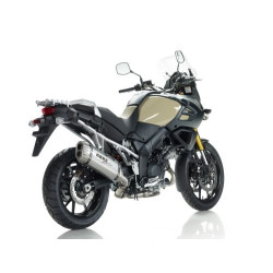 BOS Uitlaat Desert Fox | Zilver | Suzuki DL1000 V-Strom