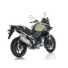 BOS Uitlaat Desert Fox | Zilver | Suzuki DL1000 V-Strom