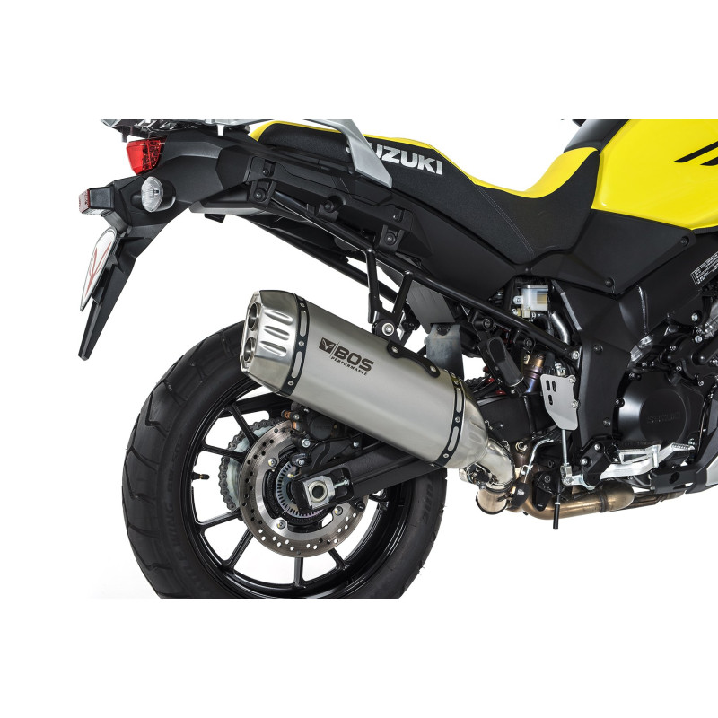 BOS Exhaust Desert Fox | Silver | Suzuki DL1000 V-Strom