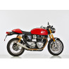 Shark Uitlaat Retro | Zilver | Triumph Speed Twin 1200 & Thruxton/R