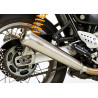 Shark Uitlaat + Katalysator Retro | Zilver | Triumph Bonneville 865 T100