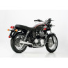 Shark Uitlaat + Katalysator Retro | Zilver | Triumph Bonneville 865 T100