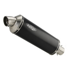 Shark Exhaust Trophy | Black/Silver | Honda XL750 Transalp