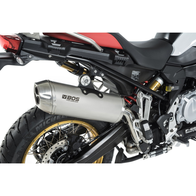 BOS Uitlaat Dune Fox | Zilver | BMW F750GS/F850GS