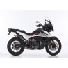 Shark Uitlaat Trophy | Zwart/Zilver | Husqvarna 901 Norden & KTM 790 Adventure R & 790/890 Adventure & 890 Adventure R & 890 SMT