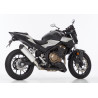 Shark Uitlaat DSX-5 | Zwart/Zilver | Honda CB500 Hornet & CBR500R/NX500