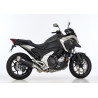 Shark Uitlaat DSX-5 | Zwart/Zilver | Honda NC750S/NC750X