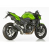 Shark Uitlaat DSX-5 | Zwart/Zilver | Kawasaki Z750(+S)