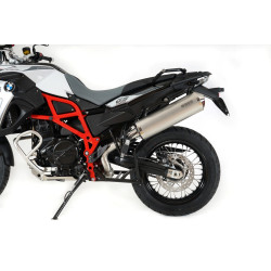 BOS Uitlaat Oval 120 | Zilver | BMW F650GS/F700GS/F800GS