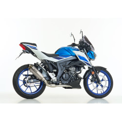 Shark Uitlaatsysteem SCR-4 | Zilver | Suzuki GSX-R125/GSX-S125