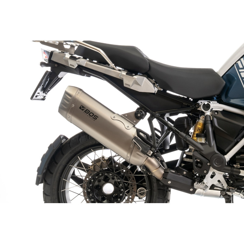 BOS Uitlaat Desert Fox Titanium Edition | Zilver | BMW R1250GS