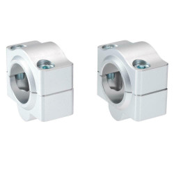 Voigt-MT Conversiekit naar Fat-bar U20A_BMW 20mm | Zilver | BMW R100GS