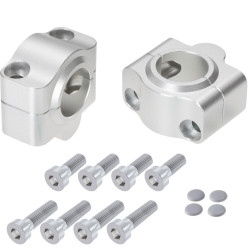 Voigt-MT Conversiekit naar Fat-bar U20A_BMW 20mm | Zilver | BMW R100GS